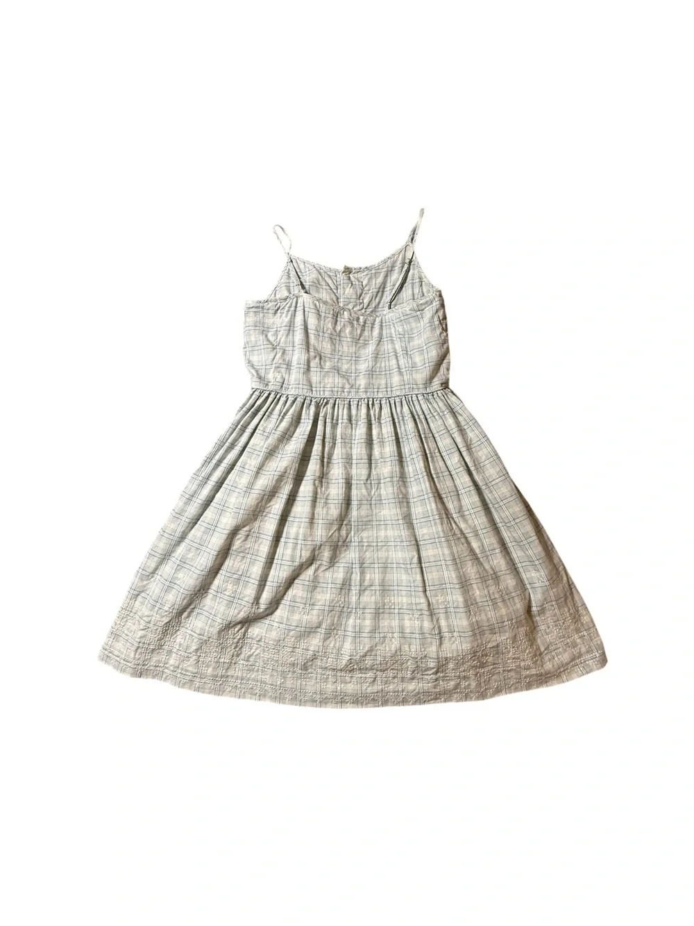 Ralph Lauren Girls Plaid Dress Size 12 Cotton Button Front Summer Sundress
